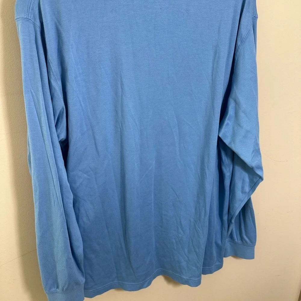 Brooks Brothers Men’s Blue medium 100% performance Pima Cotton Turtleneck - Picture 4 of 7